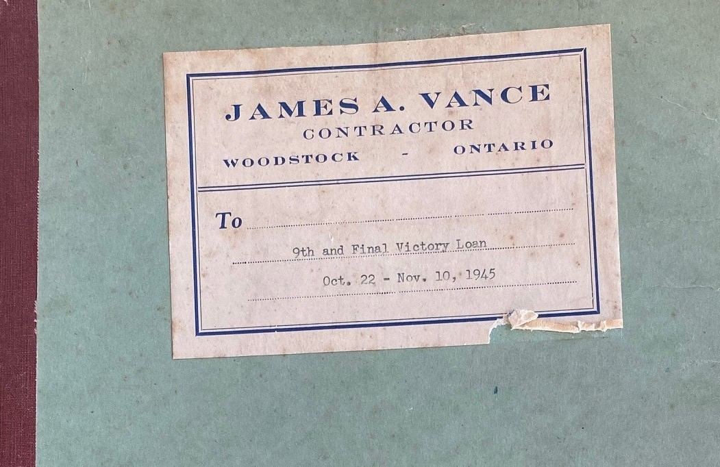 James Vance's 9th victory loan folder