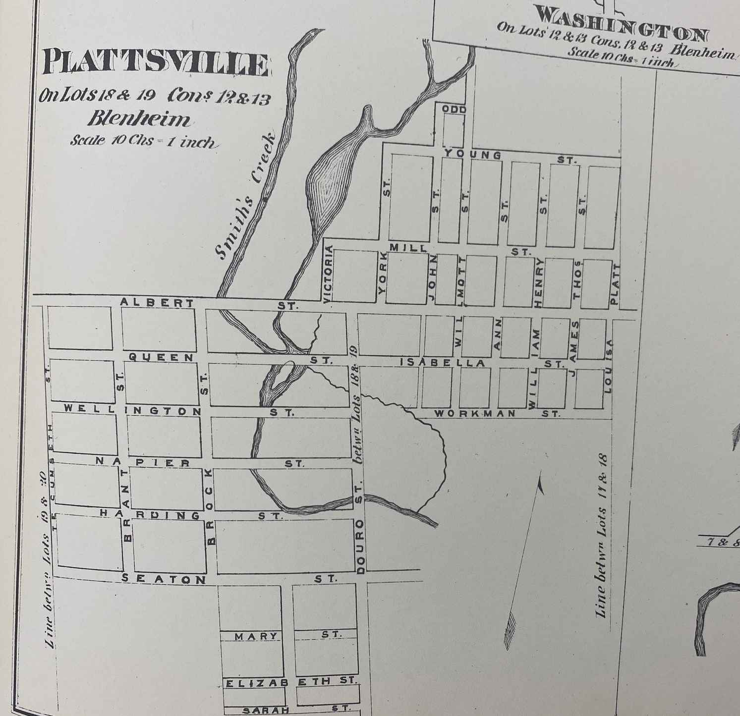 Map of Plattsville, Ontario