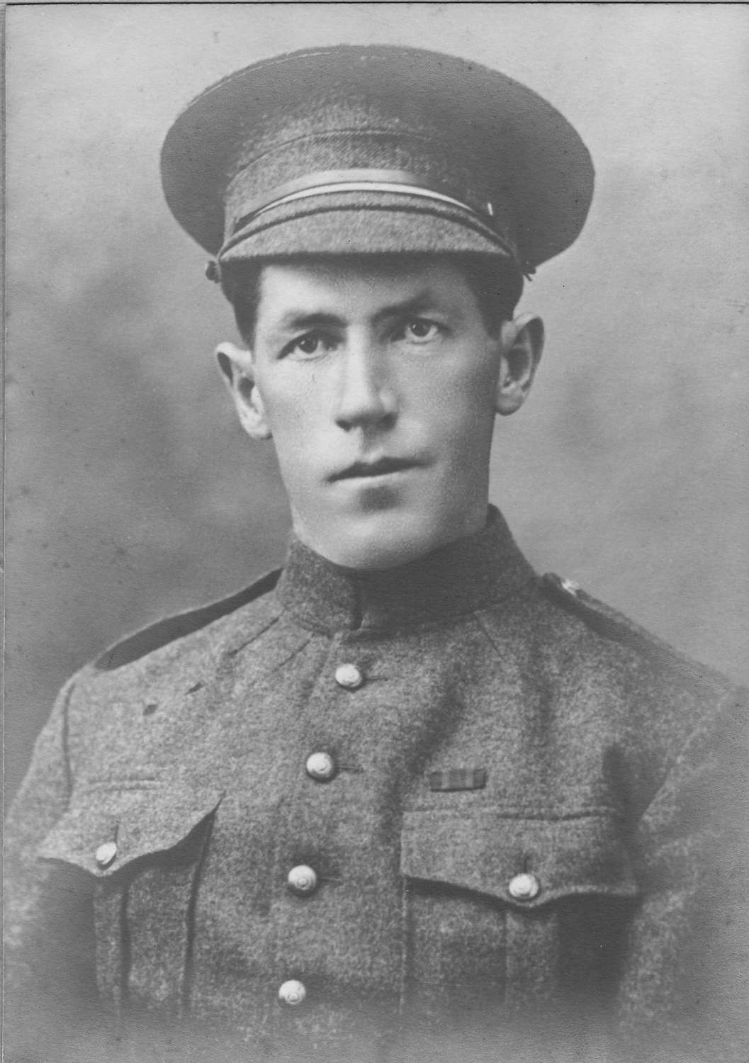 Portrait of Private Frank Callan in uniform