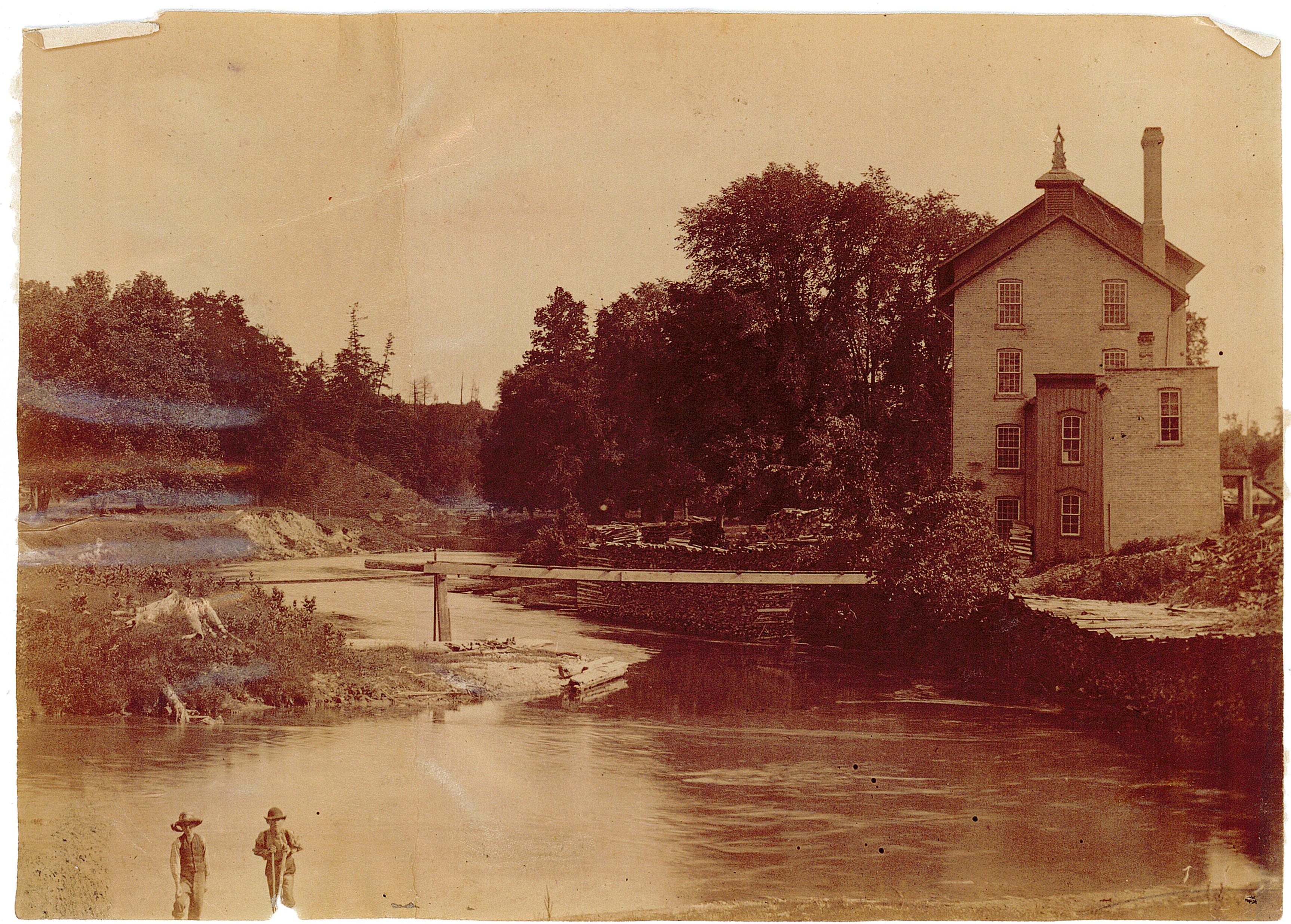 The Tillson pea and barley mill [courtesy of Annandale N.H.S. & Museum]