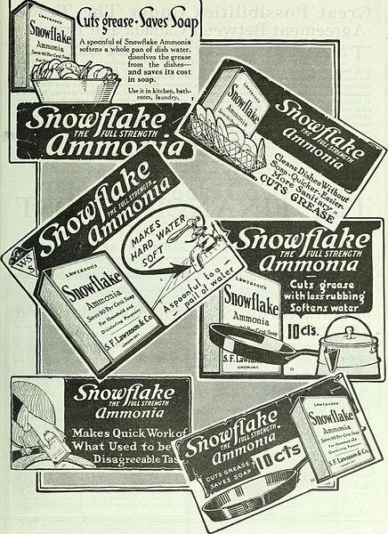 An advertisement for ammonia.